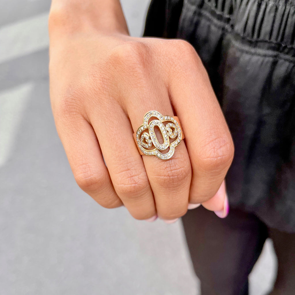 DIAMONDS, 2-Hearts Ring