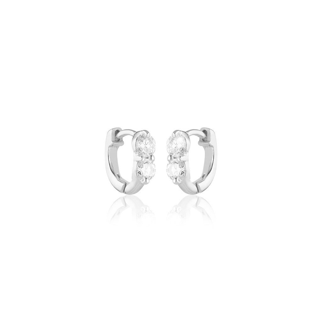 OLYMPIA, Hermes huggies 9mm 0,44ct, White/White