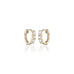 OLYMPIA, Hera huggies 8mm 0,18ct, Gold/White