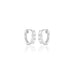 OLYMPIA, Hera huggies 8mm 0,18ct, White/White