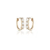OLYMPIA, Hermes huggies 12mm 0,66ct, Gold/White