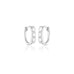 OLYMPIA, Hermes huggies 12mm 0,66ct, White/White
