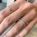 ALIGNED, 1-Line Ultra Light Ring, White/White