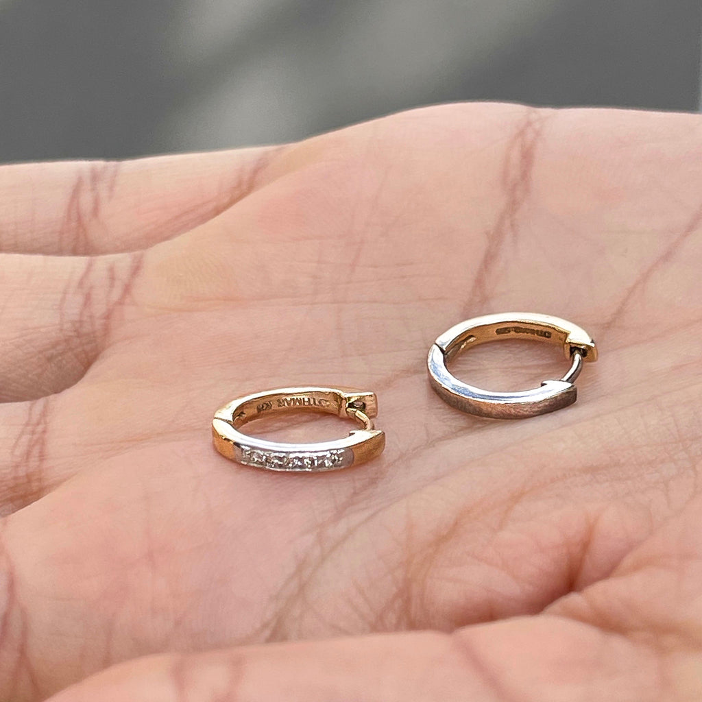 ALASKA, Nome Huggies, 2-tone/Diamonds