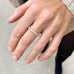Aligned, 1/1 line 3mm Ring, Gold/White