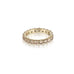 Aligned, 1/1 line 3mm Ring, Gold/Champagne