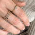Aligned, 5-stone 0,56 ct Ring, Gold/Champagne
