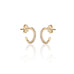 ALIGNED, Even Hoops 12mm 0,26ct, Gold/White