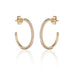 ALIGNED, Even Hoops 25mm 0,55ct, Gold/White