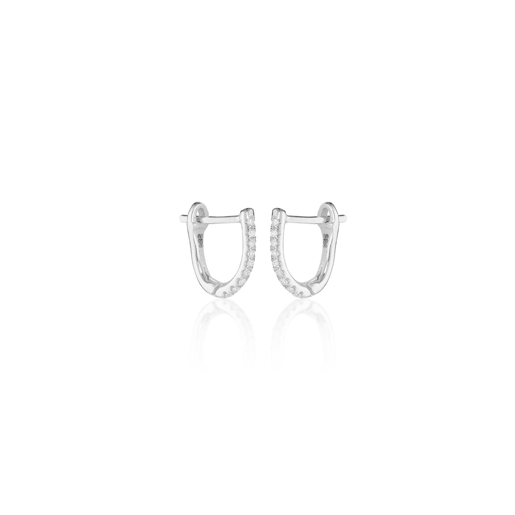 ALIGNED, Huggies micro 7/9mm 0,052ct, White/White