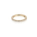 Aligned, 1/1 Line 2mm Ring, Gold/White