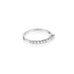 Aligned, 1/3 Line 2mm Ring, White/White