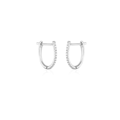 ALIGNED, Huggies 12/9mm 0,07ct, White/White