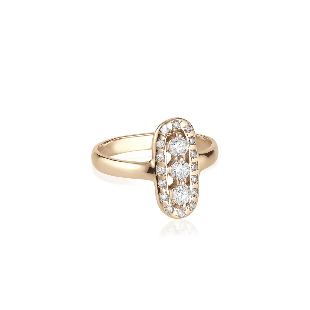 OLYMPIA, Athene Horisontal Ring, Gold