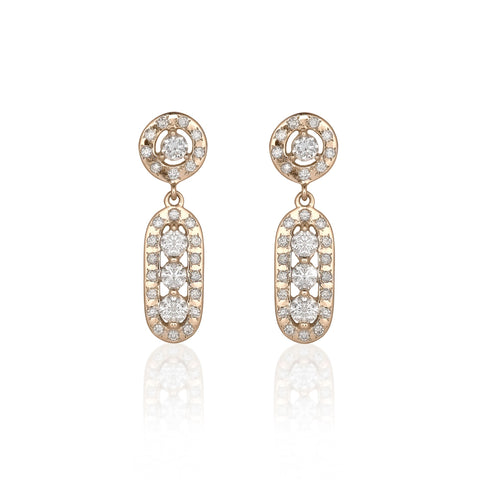 OLYMPIA, Athene Earrings, Gold