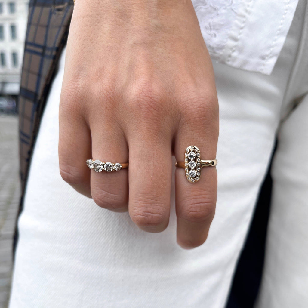 OLYMPIA, Athene Horisontal Ring, Gold