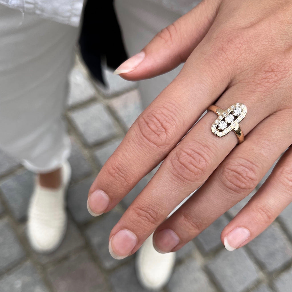 OLYMPIA, Athene Horisontal Ring, Gold