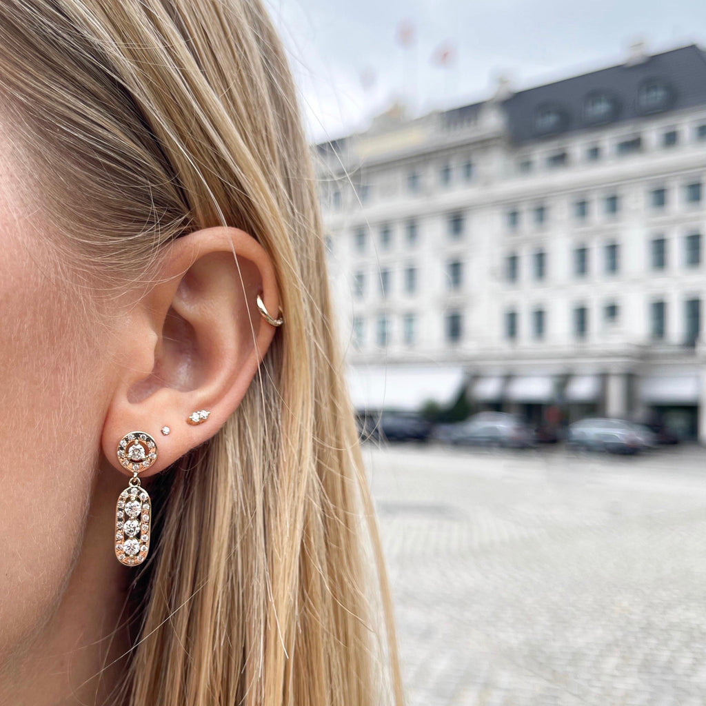 OLYMPIA, Athene Earrings, Gold