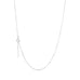 BASIC, Facetted Delicate Necklace, white gold 18k