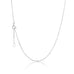 BASIC, Facetted Necklace, White Gold 18k