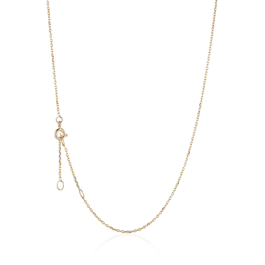BASIC, Facetted Delicate Necklace, Gold 18k