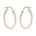 DIAMONDS, Medium Hoops 25mm, Gold