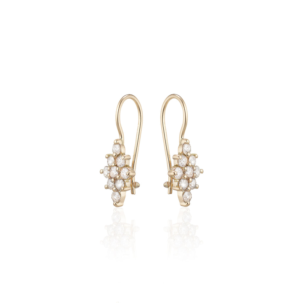 OLYMPIA, Dianysos Earring, Gold/White