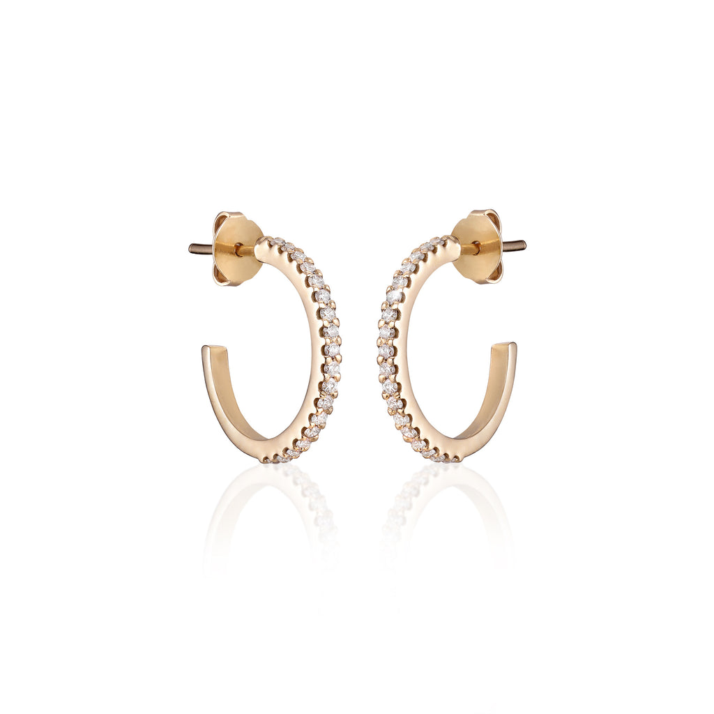 ALIGNED, Even Hoops 18mm, Gold