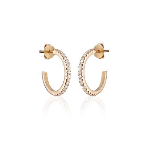 ALIGNED, Even Hoops 18mm, Gold