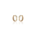 BASIC, Round 8mm huggies, Gold