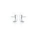 BASIC, Wide, flat hoops, White Gold