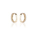 BASIC, Round 12 mm huggies, Gold