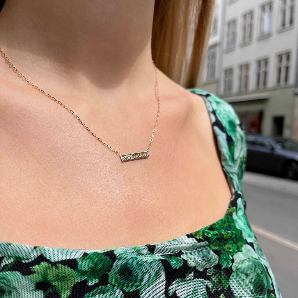 KØBENHAVN, København small Necklace, 9K