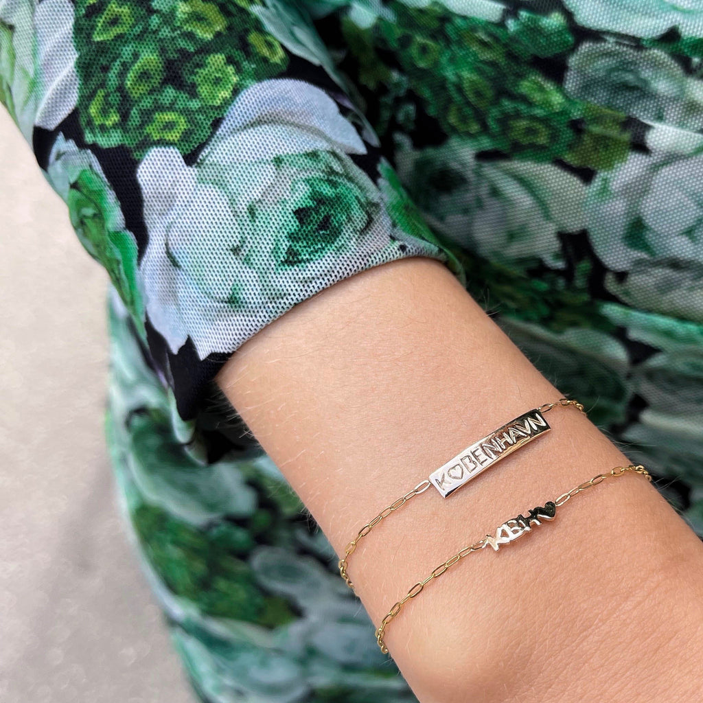 KØBENHAVN, Letters Bracelet, 9K