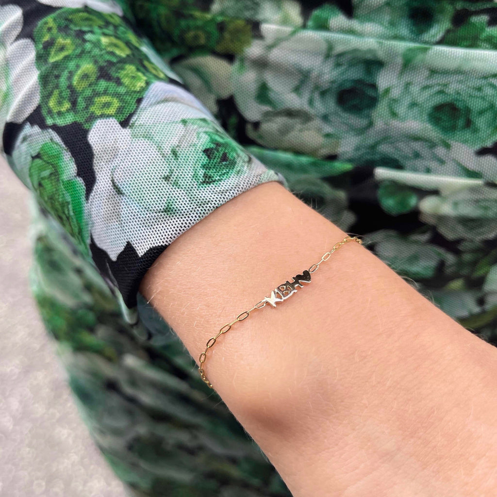 KØBENHAVN, Letters Bracelet, 9K
