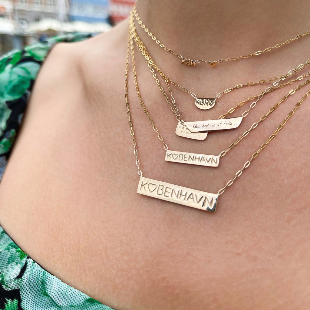 KØBENHAVN, KBH Necklace, 9K
