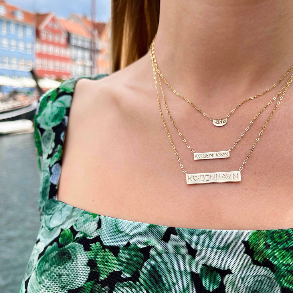 KØBENHAVN, København small Necklace, 9K
