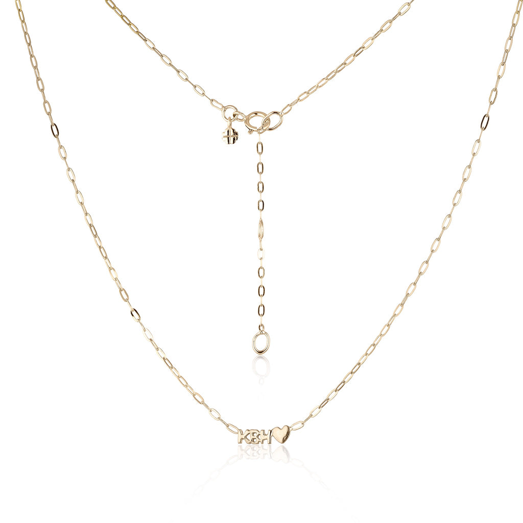KØBENHAVN, Letter Necklace, 9K