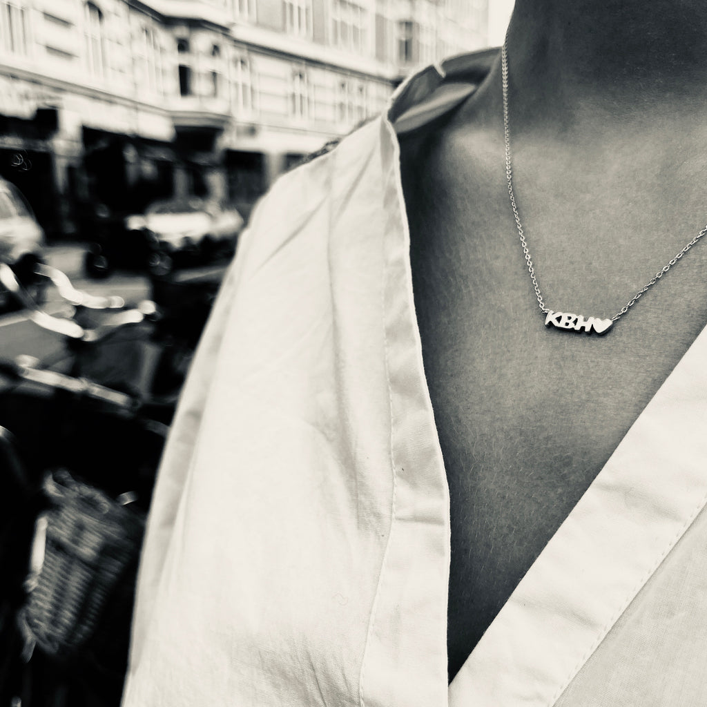 KØBENHAVN, Letters Necklace, Silver