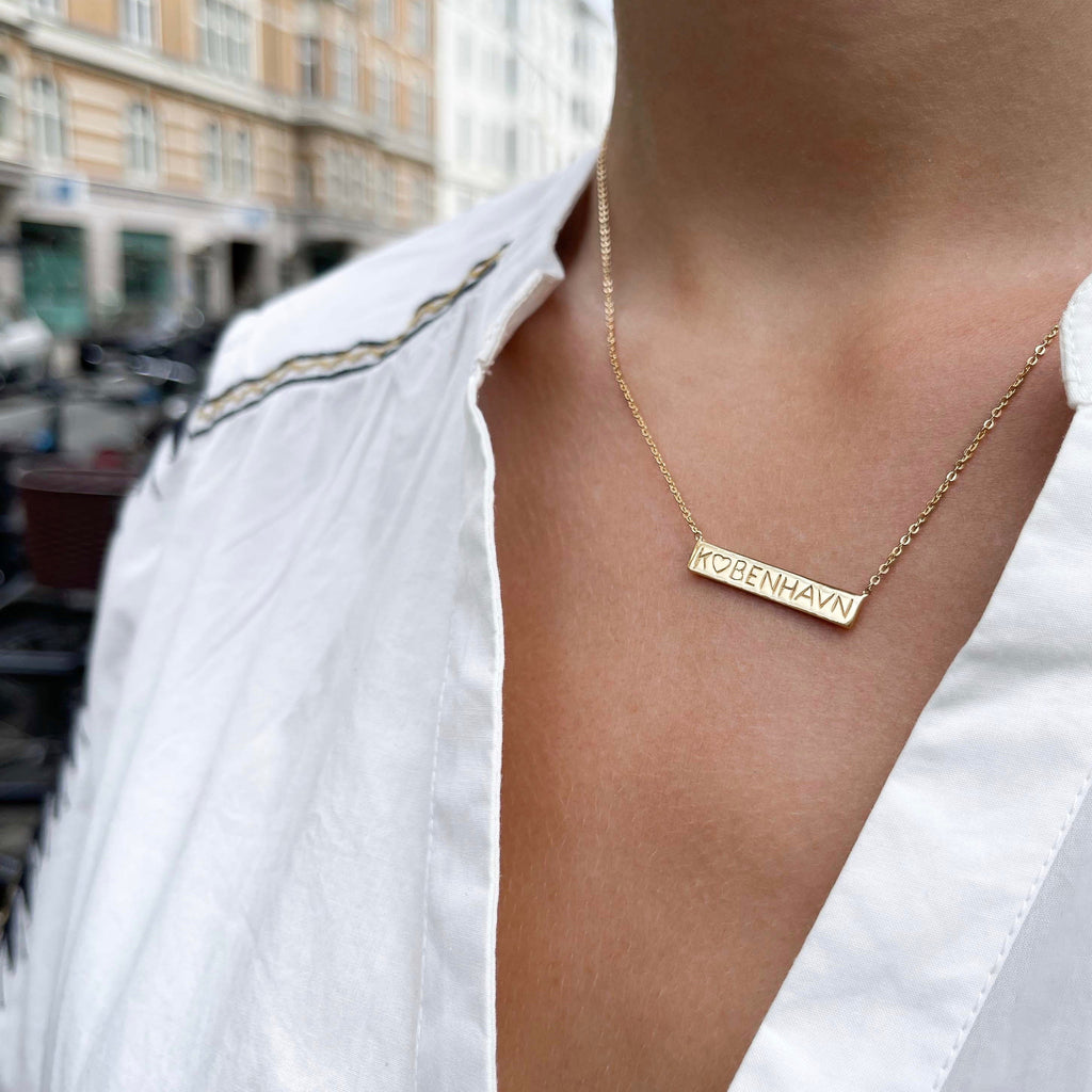 KØBENHAVN, København Necklace, Golden