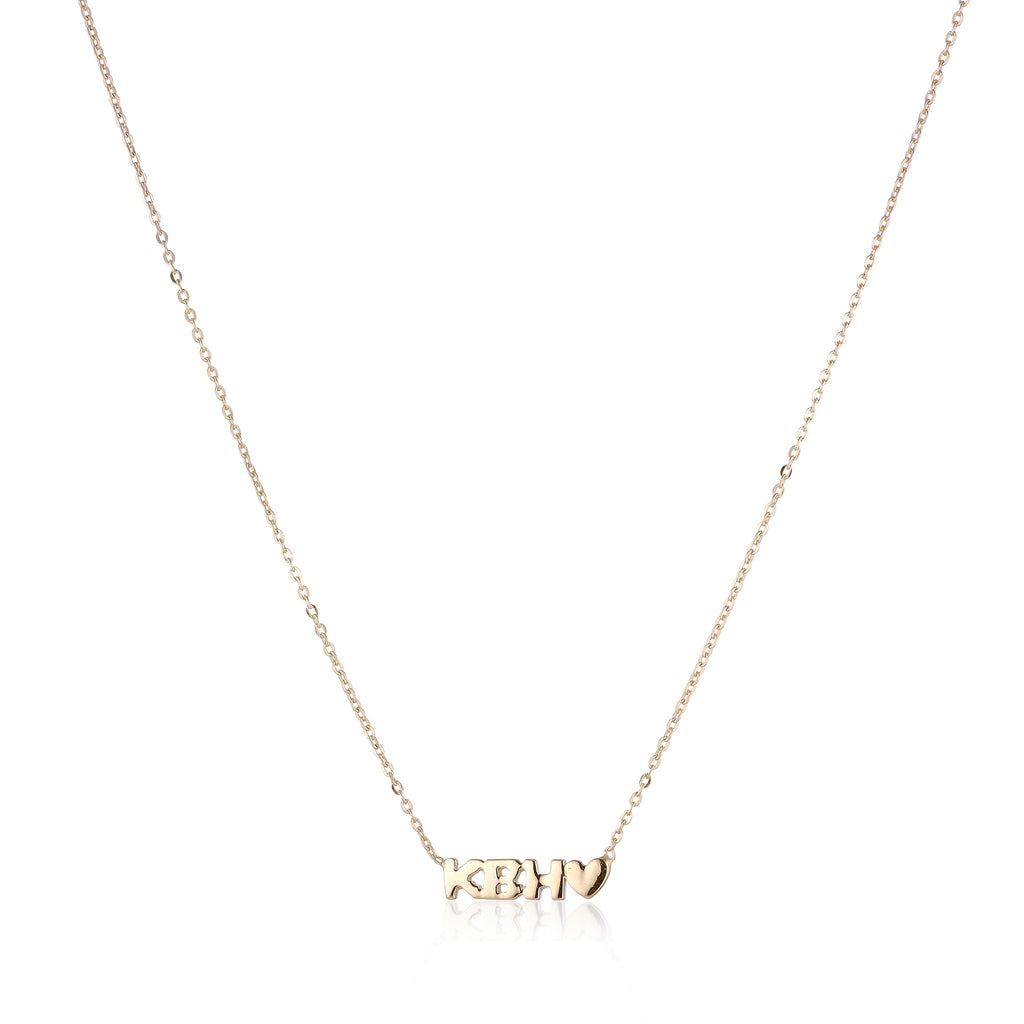 KØBENHAVN, Letters Necklace, Golden