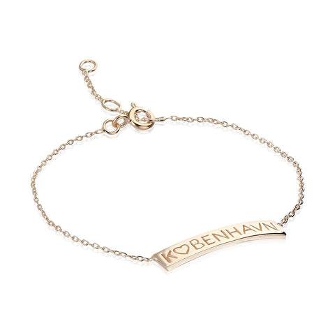 KØBENHAVN, København Bracelet, Golden