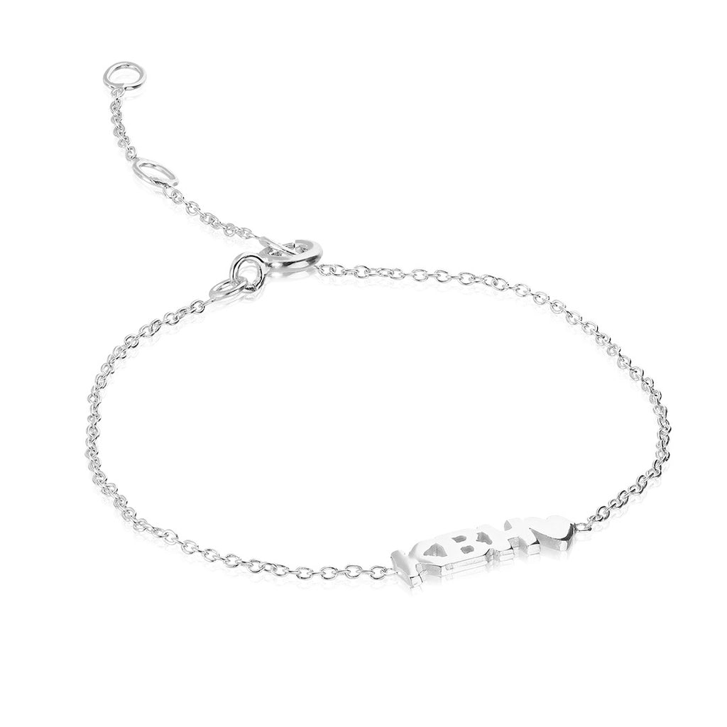 KØBENHAVN, Letters Bracelet, Silver