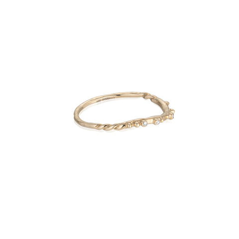 KALAHARI, Aloe Diamond Ring, Gold/White