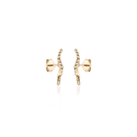 KALAHARI, Quiver stud, Gold/White