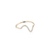 MARIN, DB-Wave diamond ring, Gold/White