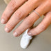 MARIN, Still diamond ring, White/White