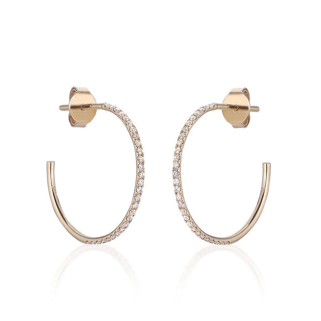 MARIN, Medium Hoops 18mm, Gold