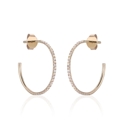 MARIN, Medium Hoops 18mm, Gold