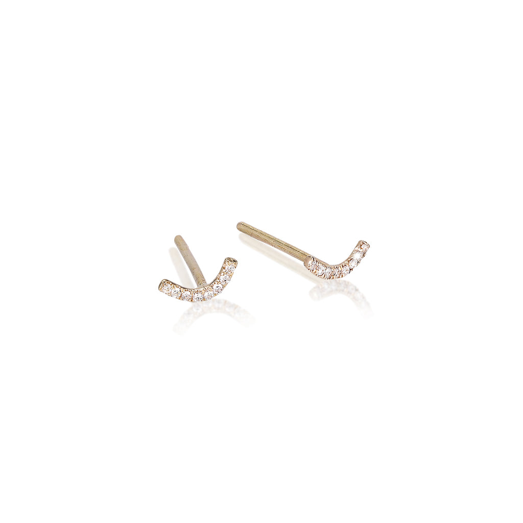MARIN, Sweep stud, Gold/White